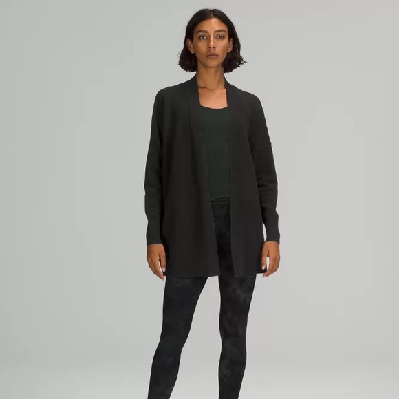 lululemon athletica Charcoal Open Cardigan - Picture 1 of 6